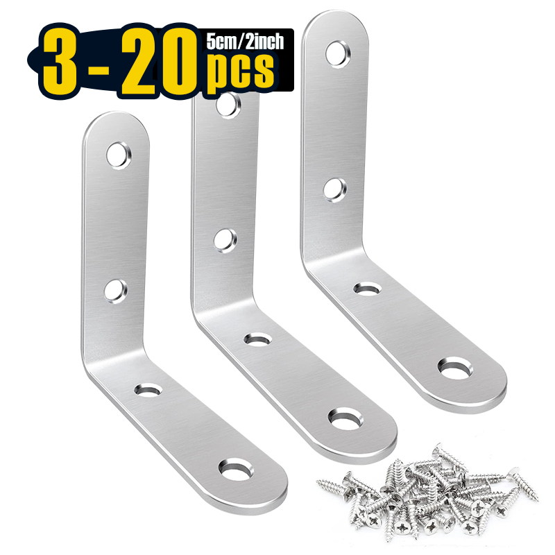 Woodworking X Brace - Set di staffe angolari in acciaio