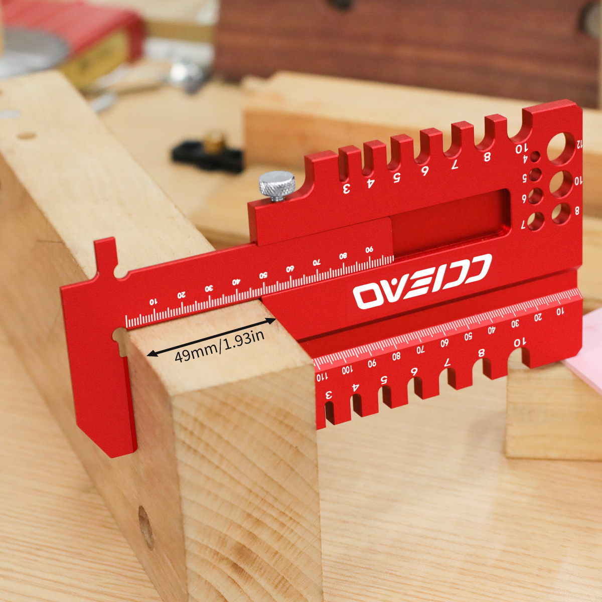 Woodworking Marking Gauge - Righello Multifunzione per Falegnameria, Calibro di