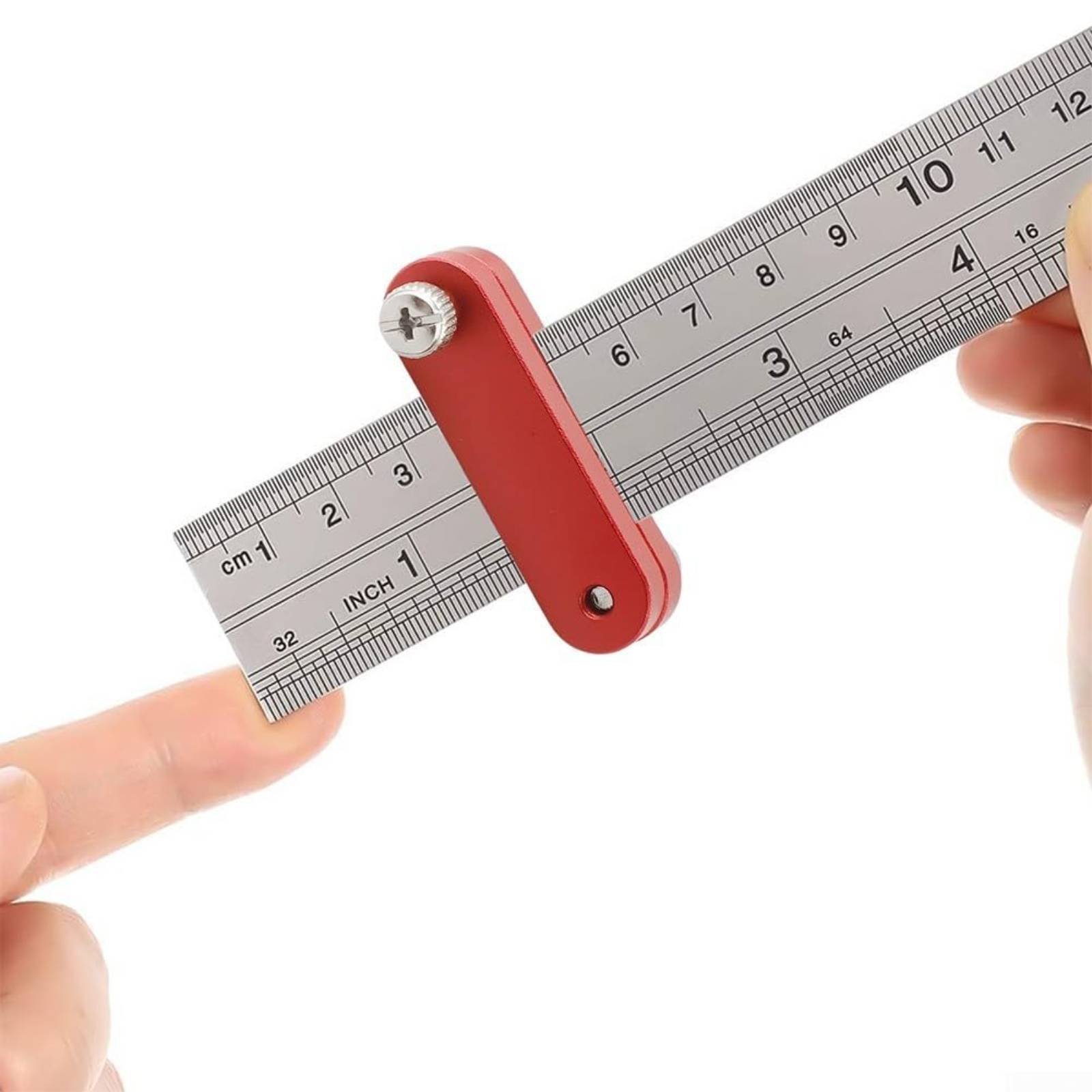 Woodworking Marking Gauge - Blocco di Posizionamento Regolabile per Righello