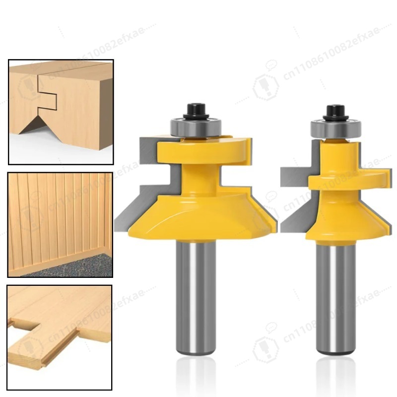Woodworking Quote - Set di 2 frese a V