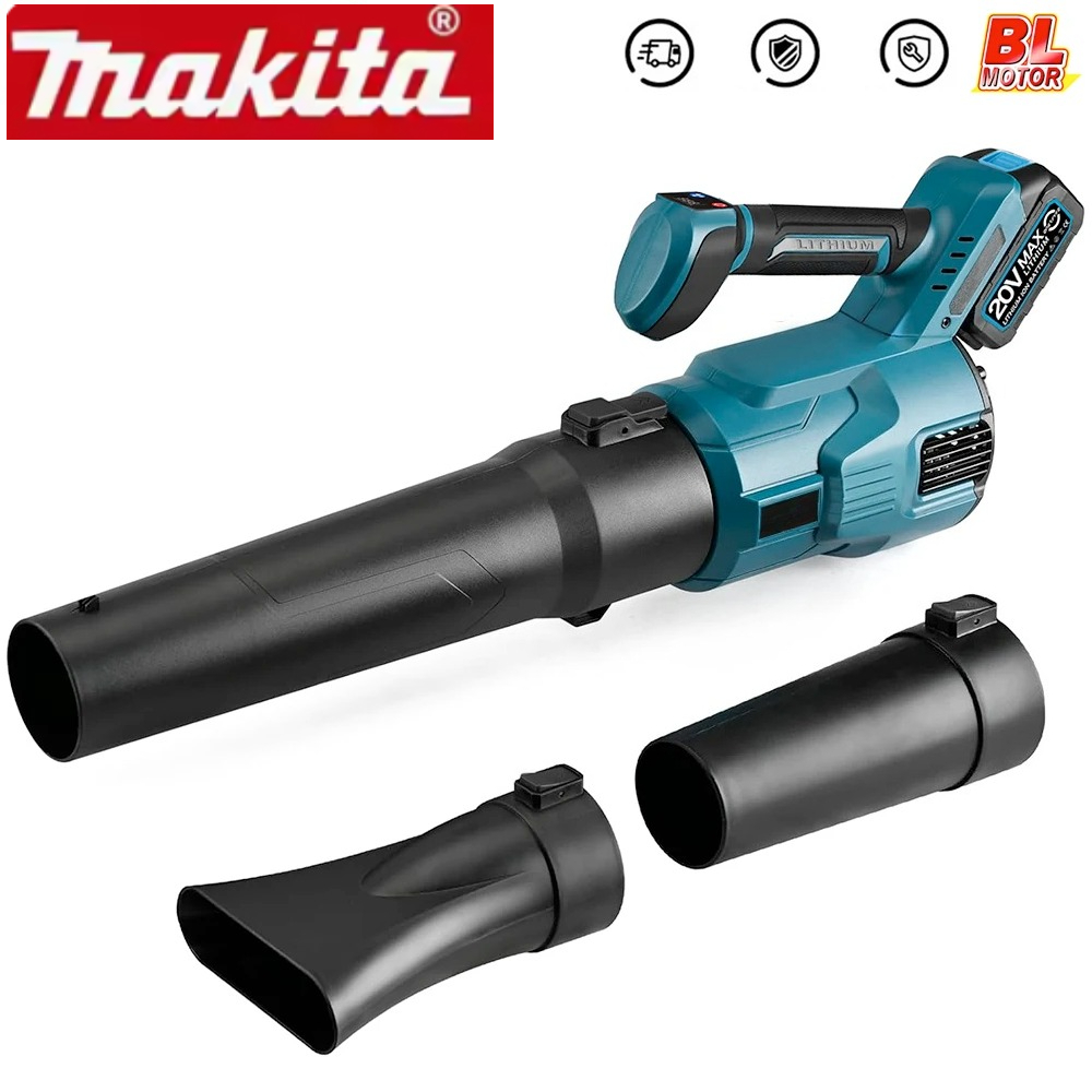 Woodworking Essential Tools - Soffiatore Elettrico a Batteria Makita, Portatile
