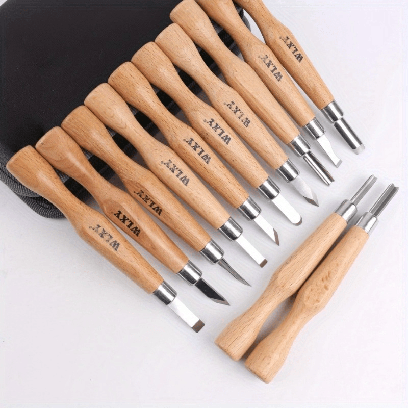 Woodworking Knife - Set di 12 scalpelli e coltelli