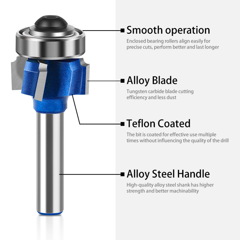 Set di Frese per Arrotondare B - Router Bits For Woodworking recensione e prezzo