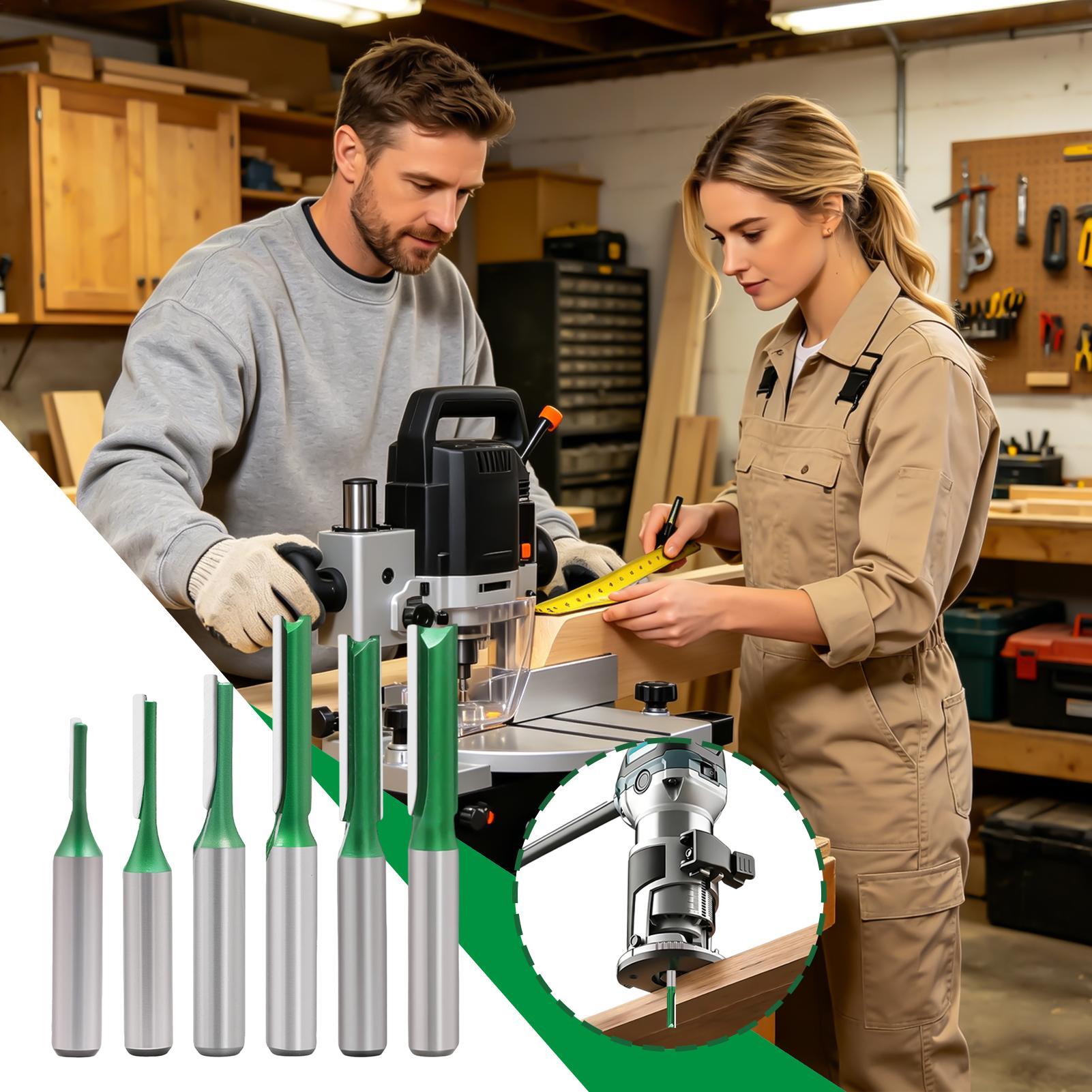 Set di frese diritte con diame - Router Bits For Woodworking recensione e prezzo