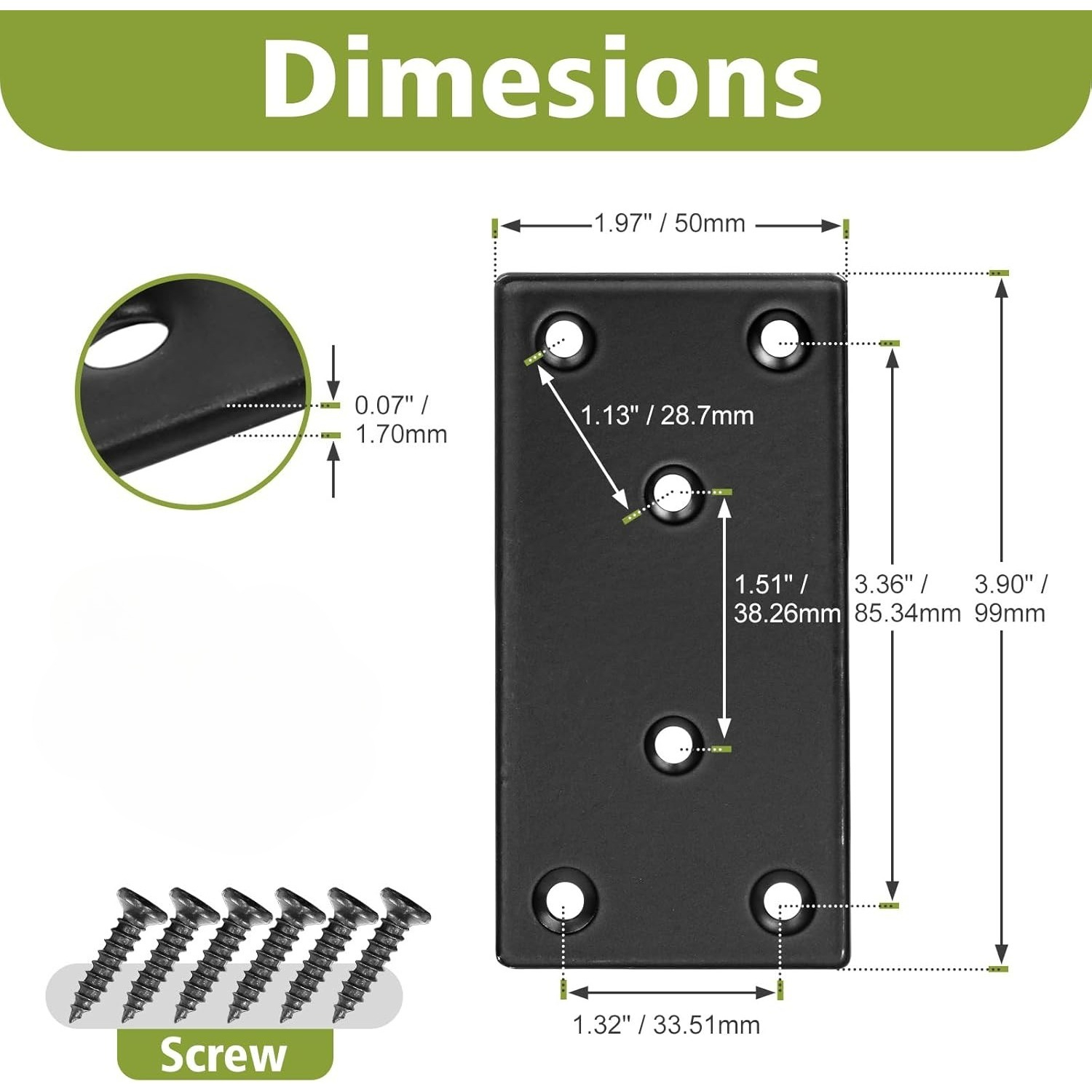 Staffa Piatta Dritta, Piastra  - Woodworking X Brace recensione e prezzo